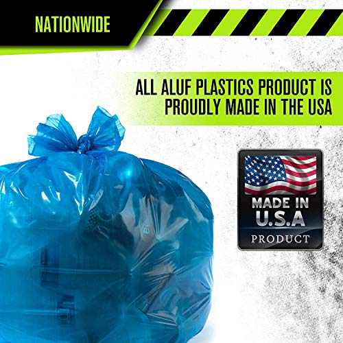 Алуф пластика тешка должност 55 галон сини торби за ѓубре - - 1,5 мил. Еквивалентна индустриска јачина пластика 35 x 55 за 50-55 гал лименки