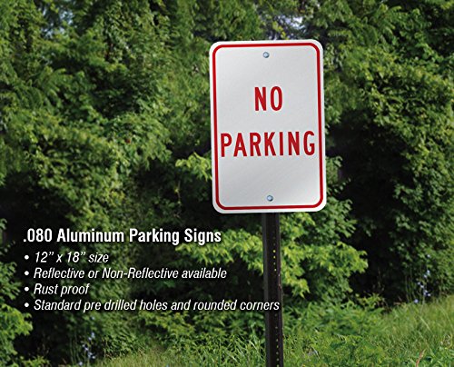 Баба паркинг само обичен знак 12 „широк x 18“ висок алуминиум со тежок мерач