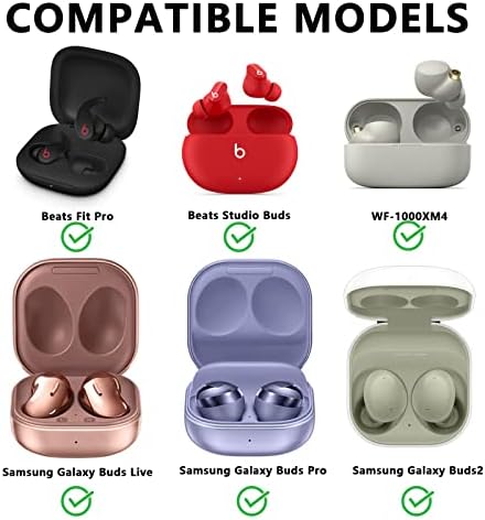 6 пара замена на ушите Совети за уво за пупки на Samsung Galaxy Pro, Заменски совети за уво со три големини s/m/l, без силиконски слушалки за болка