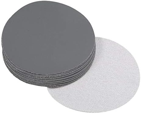 Uxcell 5 инчи влажни суви пескачки дискови 1500 решетки за пескарење и јамка за пескарење силиконски карбид шкурка 10 парчиња