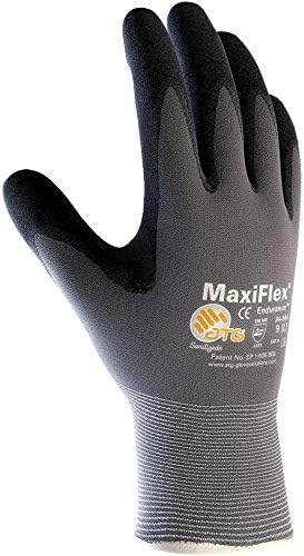 Maxiflex издржливост 34-844/xl Беспрекорна плетена најлонска ракавица со нитрилна обложена микро-пена за зафат на дланка и прсти, палма