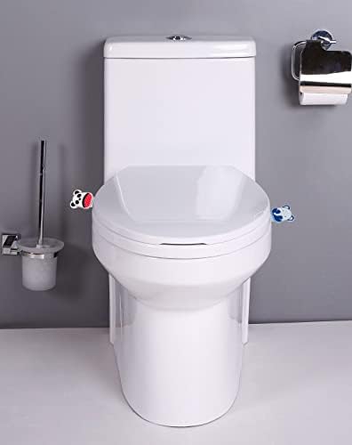 Honbay 4 парчиња симпатична кревач на тоалетно седиште за цртани филмови, кревач на капакот на тоалетот, избегнувајте допирање на кревач на