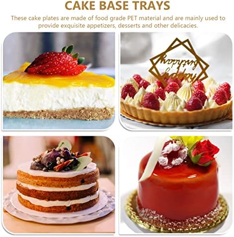 Мрсна Табла За Торта Основни Тркалезни Табли За Торта Чинија За Торта: Картонски Кружни Кругови За Торта Основи За Еднократна Употреба
