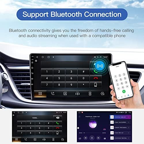 Двоен Дин Андриод 11 Автомобил Радио Со Безжичен Carplay/Android Auto, 10.1 Инчен IPS Екран На Допир Автомобил Аудио Приемник Поддршка