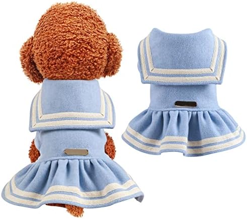 Облека за девојчиња кучиња голема раса милениче топло декоративно здолниште празнично кутре костум џемпер домашно милениче облека