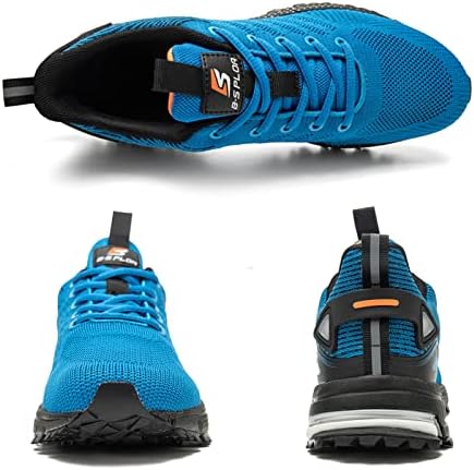 Baasploa Mens Trail Trail Shoes Nonl Slip Walking Shoking Shoes за мажи Тенис голф чевли мажи салата за вежбање атлетски чевли
