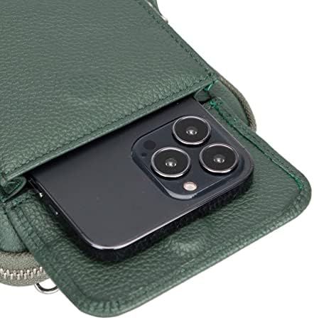 Venito Ferrara Premium Leather Unisex Crossbody Crossbody Мобилен телефон чанта Кросовер сад за прашка