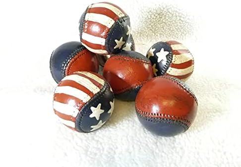 2 секоја рака насликана патриотска бејзбол/4 -ти јули Декор/Денот на Денот на независноста/Пополнувачот за садови