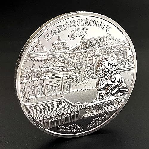 Adacryptocoincryptocurrency Омилена Монета Пекинг Забранетиот Град 600 Годишнината Монета Сребрена Позлатени Градот Колекционерски