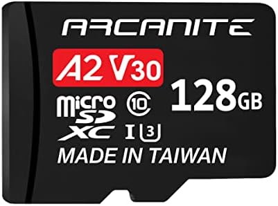 Арканит 64gb microSDXC Мемориска Картичка Со Адаптер-А2, UHS-I U3, V30, 4K, C10, Микро SD, Оптимална Брзина На Читање до 95 MB/s