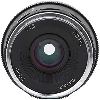 Објектив на фотоапаратот, 25мм Ф1, 8 Повеќеслоен Слој Рачно Фокусирање На Половина Рамка Без Огледало Објектив На Камерата Со Монтирање М4/3,