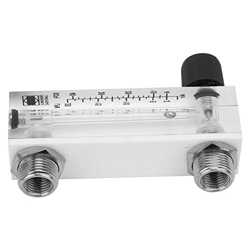 LZM-6T прилагодлив панел на мерач на проток на гас Тип на мерач на мерачи на проток, месинг женски BSP1/4 за кислород/воздух/гас 2-20lpm/4-40SCFH