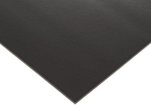Полиуретански лист со отворена ќелија за пена, средна цврстина, без поддршка, црна, 0,062 дебелина, 24 ширина, 24 должина