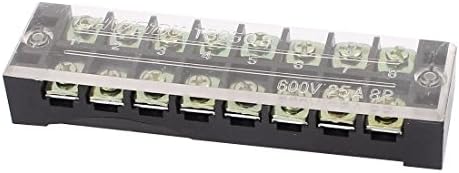 АЕКСИТ 600V 25А терминали 8p двојни реда терминални бариери ленти за завртки за завртки за кабел за кабел