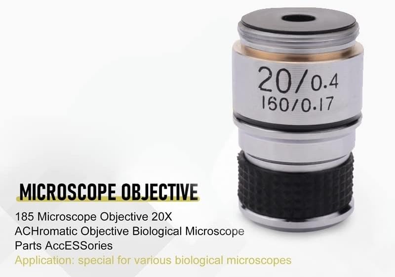 Лабораторија Микроскоп Додатоци 185 Микроскоп Цел 20x Ахроматска Цел Биолошки Микроскоп Делови Додатоци