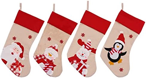 Големи Чорапи Бонбони Божиќни Украси Домашен Празник Божиќни Украси За Забави Во Живо Божиќен Центар Украси За Маса