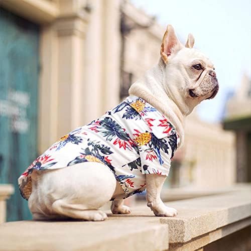 Лето домашно милениче печатено облека за кучиња цветни плажа кошула јакни кучиња палто кученце костум мачка пролетна облека миленичиња облека