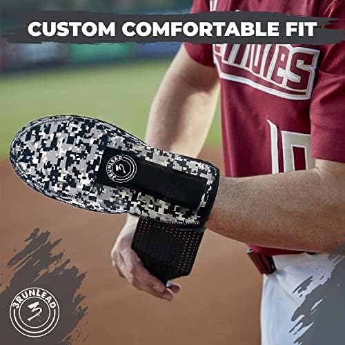 3Runlead лизгачки мит - Заштитна ракавица за бејзбол и мекобол база - се вклопува и во десната/левата рака - млади и голема големина - метални