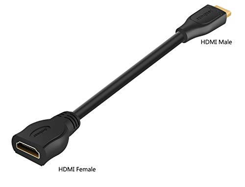 4k HDMI Продолжен Кабел 1FT, Anbear Голема Брзина 4K@60HZ HDMI Екстендер Компатибилен За Xbox One S 360, PS5, PS4, Roku ТВ Стап, Блу Реј Плеер