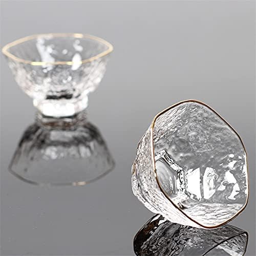 Додона 2 парчиња постави јапонски зачукувано кристално стакло чаша отпорна