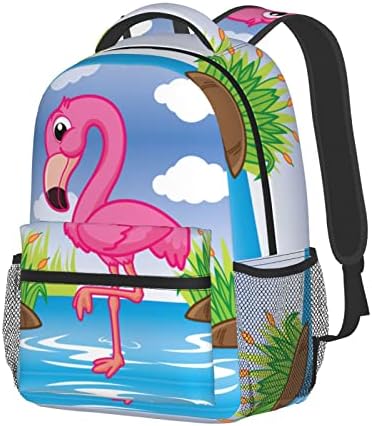 Пинк Фламинго Училиште Компјутерски Ранци Книга Торба За Момчиња Девојчиња Патување Пешачење Кампување Дневен Пакет