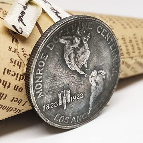 1923 Монро Доктрина Стогодишнина Половина Долар Монета Американски Комеморативна Монета Странски Монета Антички Занает