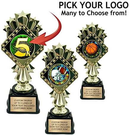 9 Прилагоден Трофеј Со Врежана Чинија-Поставете Го Вашето Лого или Изберете Од Спорт, Академски, Схоластички, Смешни и Многу Повеќе!