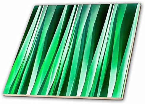 3дроза Нерамни Уметнички Вертикални Ленти Аквамарин Зелени Нијанси-Плочки