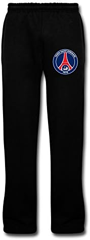 Машки Париз Сен Germермен ФК лого уметник џемпери со џебови црни од Рахк