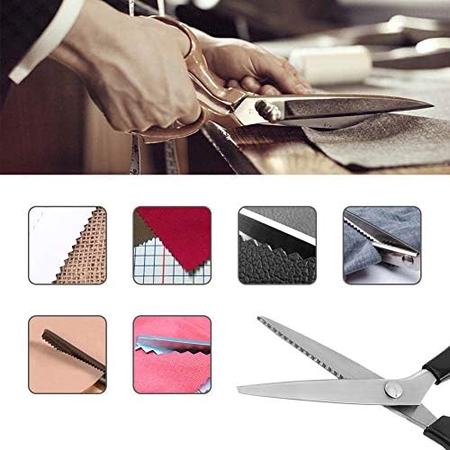 Зиг Заг исечени ножици за розови ножици засадени ножици за занаети за шиење ножици со рачка за удобност за хартија од ткаенина