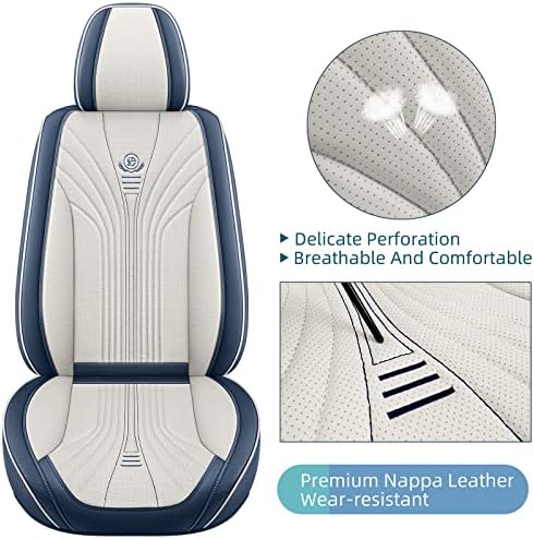 Обвивки за задните седишта за автомобил Hikeaglauto, капаци за дишење на кожа Nappa за автомобили SUV Faux кожа Универзална автомобилска седиште за автомобили погодни за пове?