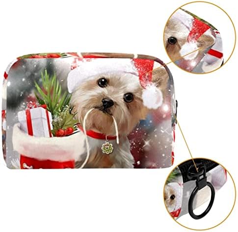 Козметичка Торба ТБУОБТ За Жени, Чанти За Шминка Пространа Торбичка За Тоалети Подарок За Патување, Божиќно Прекрасно Куче