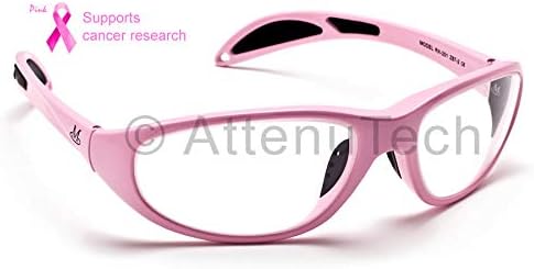 Олово очила Х-зраци Зрачење Заштита на очите, микролит плус розова обвивка-околу најлонска рамка со меки зафати храмови