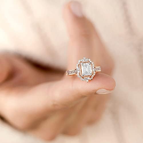 2023 година, женски цирконија Блинг дијамантски ангажман венчален прстен змеј