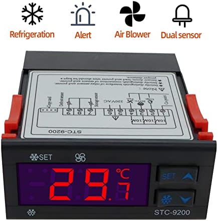 AREPAS STC-9200 дигитален контролер на температурата Thermoregulatorre со frigeration defrost fan alarm function ac 220v