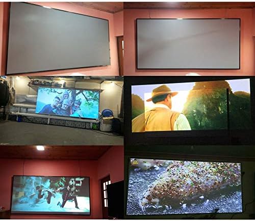 Екран на проектор за висока осветленост на iuljh 60 100 120 инчи 16: 9 рефлексивен екран на ткаенина ткаенина за проекција