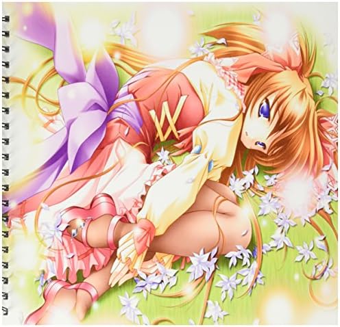 3drose db_54110_1 аниме почива во книгата за цртање трева, 8 на 8-инчи