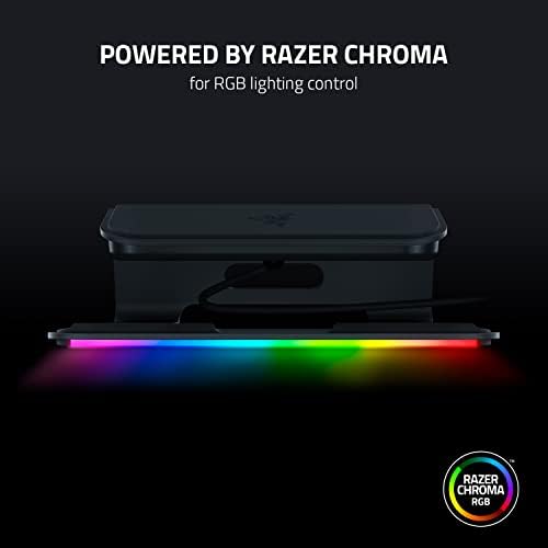 Razer Лаптоп Стојат Chroma V2: Индивидуализира Chroma RGB Осветлување -onomономски Дизајн-Елоксирани Алуминиумски Изградба - 4x Порт