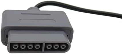 2 пакет со далечински контролер за видео игри се вклопува за контролорот за замена на конзолата Nintendo SNES System 6FT SNS-005