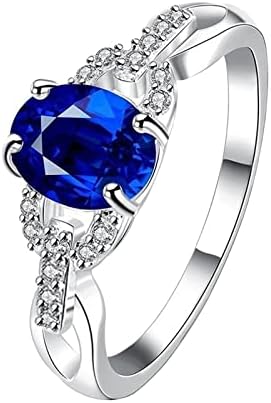 Womenенски прстени моден накит Сафиран прстен за ангажман за жени накит циркон венчален прстен ветувачки прстен ветувачки прстен