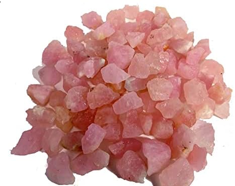 Gemstonecabs 8 парчиња АА природно сурово розово морнинит груб рок -камен -камера, за материјали за накит, подарок за неа, DIY чакра заздравување