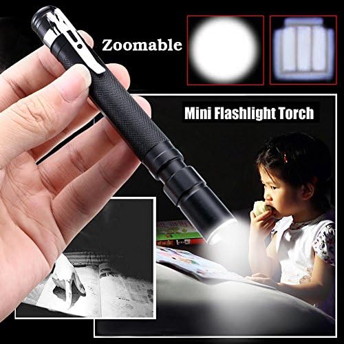 Злимио тактичко пенкало фенерче 2000lm Ултра светла мини ЕДЦ џеб на отворено алатка за рачно ноќно осветлување напојување со