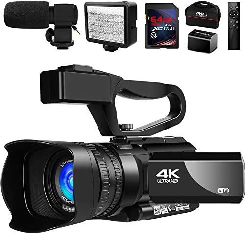 ВИДЕО Камера 4К Камера ЗА Влогирање Камера ЗА YouTube IR Ноќно Гледање 48MP 30FPS 30x Дигитален Снимач На Камера За Зумирање Со Микрофон