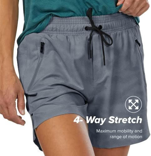 Корса предизвик 5 “Атлетски шорцеви за жени со џебови | Лесна и влага за бегство за трчање, јога, салата | голема, сенка