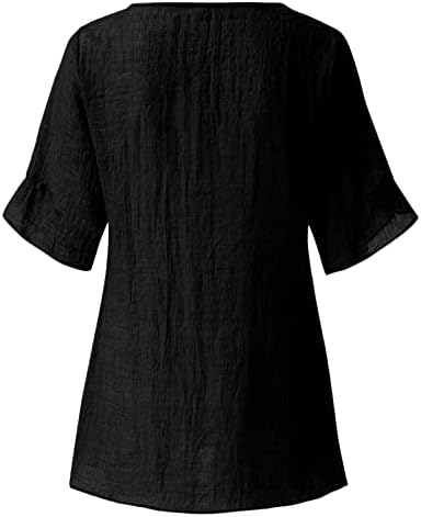 2023 Краток ракав против вратот памук лабава вклопена опуштена фит салон обична висока ниска врвна маичка за кошула за тинејџери