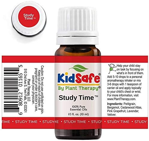 Растителна терапија Детска проучување на времето на есенцијално масло мешавина за фокус, смирување на умот, мешавина од концентрација за деца