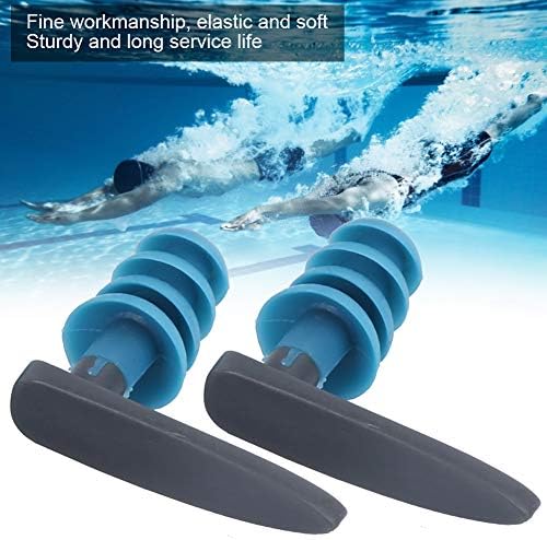2 парчиња плитки за пливање, професионално нуркање еластично меко уво, удобно водоотпорни силиконски уши, силиконски уши, опрема
