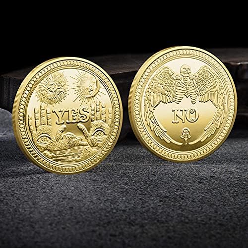Да/без злато позлатена колекција со заштитен случај Декоративна монета за занаетчиски монети за занаетчиски монети