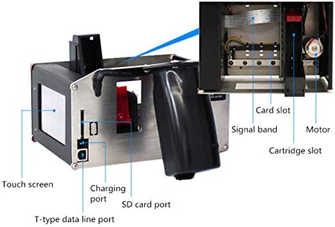 Машината за печатач со инк-џет на MXBAOHENGENG 25мм машина за печатење со паметни кодови со екран на допир DT-C254