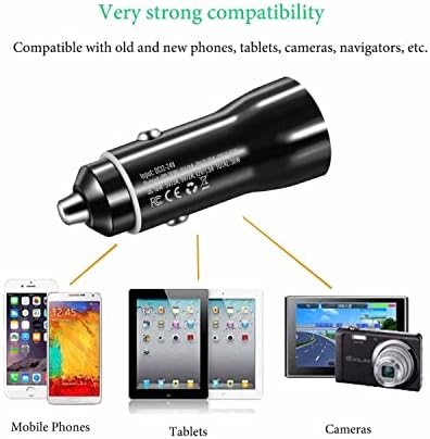 Брз USB C Car Carger и кабел за Samsung Galaxy S21, S20 Fe, S10, S10e, S21+, S20+, S22 Ultra, белешка 20, A52, A51, A32, S10, Google
